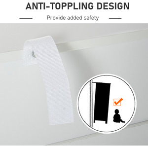 HOMCOM Chest of Drawers with Metal Handles - Grey by HOMCOM