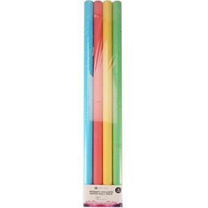 Pack of 4 Primary Colours Paper Rolls by Art Studio