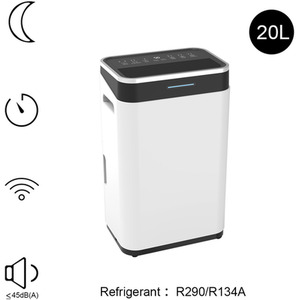 Auto-Off Coloured LED Quiet Dehumidifiers by Livingandhome