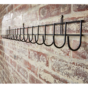 Extra-Long Tool Rack In Black Powder Coating - Black by House Of Home