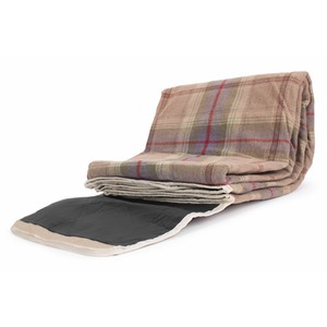 Lavender Polyester Fleece Tartan Picnic Rug - Purple by Red Hamper