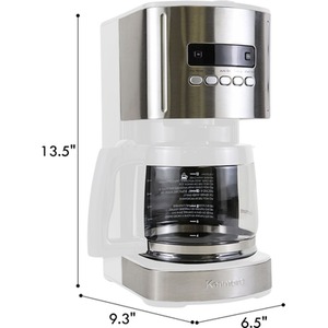 Kenmore 1.8L Digital Drip Coffee Machine - White by Koolatron
