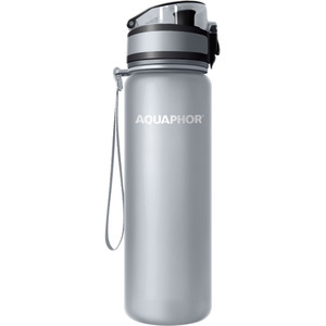 Aquaphor City Water Filter Bottle 500ml - Grey by AQUAPHOR