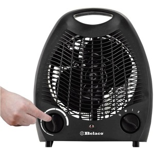 Portable Electric Fan Heater - Black