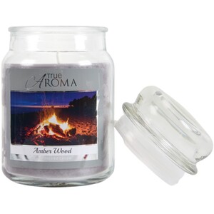 Amber Wood Large Mason Jar by True Aroma
