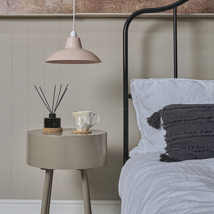 Retro Style Pink Metal Easy Fit Ceiling Pendant Light Shade - Pink by ValueLights