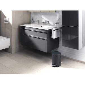 Durable Round Metal Pedal Bin - Charcoal / 20l by Durable