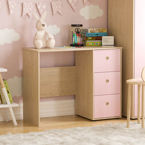 Neptune 3 Piece Bedroom Set - Desk, 5 Drawer Chest, Wardrobe by Vida Designs