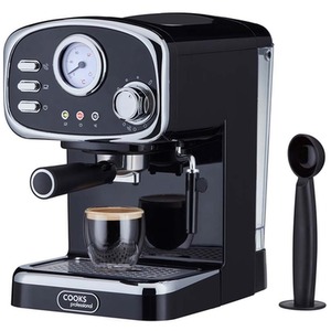 15-Bar Retro Espresso Coffee Machine by Cooks Professional