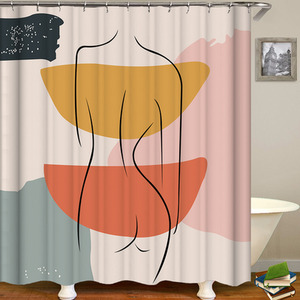 Wonderful Body Curves Shower Curtain - Black