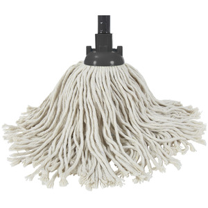Pure Cotton Traditional String Floor Mop - Grey by JVL
