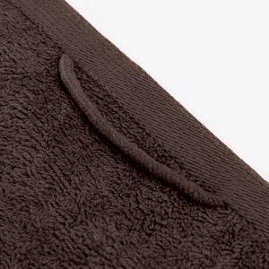 Pack of Cotton Bath Towels - Chocolate / 4 by Brentfords