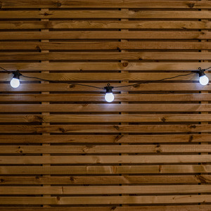 Set of 10 Connectable Party Festoon Lights with LEDs - White by Samuel Alexander