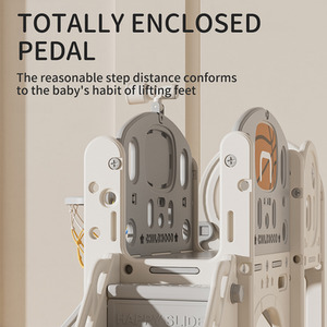 Toddler Slide and Climber Playset with Basketball Hoop and Telescope by Livingandhome