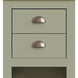 3 Piece Bedroom Set Wardrobe Bedside Table and 4 Drawer Chest of Drawers - Sage Green by Wyld and Coco