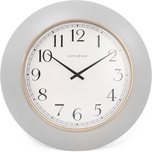 Round Quartz Wall Clock - Grey by mysmartbuy.com