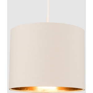 Modern Beige And Gold Ceiling Pendant Light Shade - Cream by ValueLights