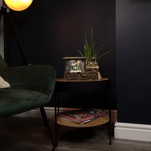 Water Spinner Christmas Train and with Santa Scene - Brown by Samuel Alexander