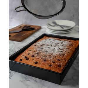 Set of 2 MasterClass Non-Stick 35cm x 24cm Rectangular Deep Pans - Grey by MasterClass