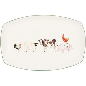 Daisy Farm Platter - White
