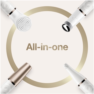 Braun FaceSpa Pro SE911 All-in-One Facial Epilator, WhiteBronze - White by Braun