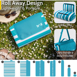 Large Picnic Rug Blanket - Turquoise / 300cm by Trail