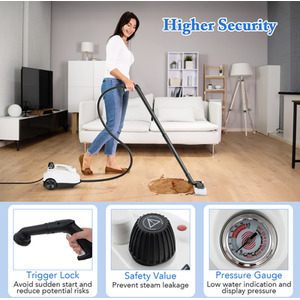 1.8L Water Tank Steamer Steam Cleaner by Costway