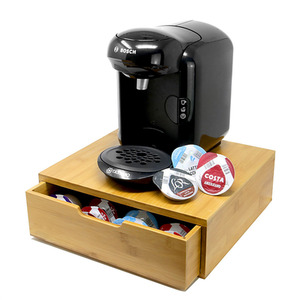Tassimo Coffee 64 Pod Drawer and Stand - Bamboo by Maison & White