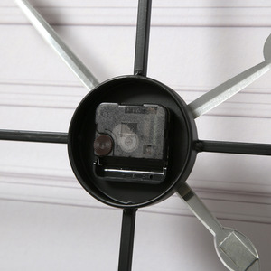 Skeleton Large Wall Clock - Black & Gold by Home Garden Direct