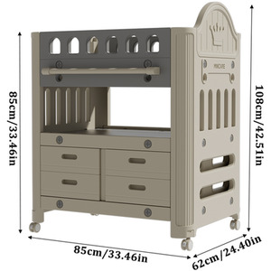 Kidkid Mobile Baby Changing Table - Beige and Grey by Kidkid