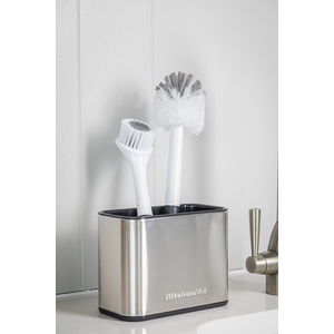 KitchenAid Stainless Steel Sink Brush Caddy - Grey by KitchenAid
