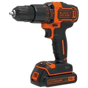 Black and Decker BDCHD181B3A-GB Lithium-Ion Cordless 2-Gear 18V Hammer Drill - Black by Black and Decker