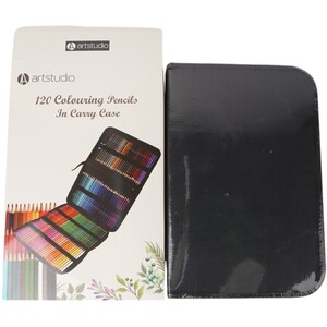 120 Piece Colouring Pencils Zip Up Set by Art Studio