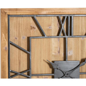 Williston Square Wooden Wall Clock Modern Decor - Brown by KDMK