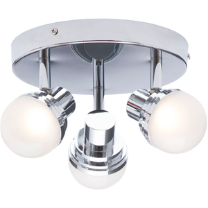 Skipton 3 Light Bathroom Spotlight Plate - Chrome by Litecraft