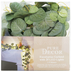 1.9m Eucalyptus Garland - Green