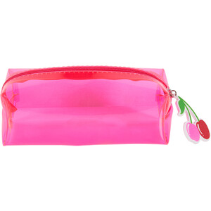 Pink Clear Pencil Case - Pink