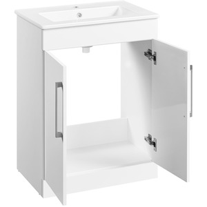 Yaheetech Bathroom Cabinet with Ceramic Sink - White by Yaheetech
