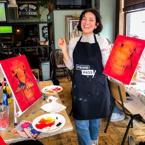 Sip and Paint Experience for Two - Pink by Find Me A Gift