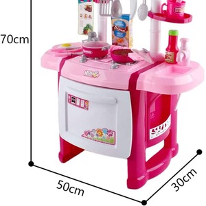 Miniature Kitchen with Light, Sound and Water Features - Pink