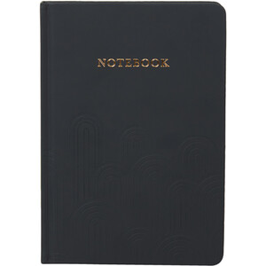 Embossed PU Notebook A5 - Black