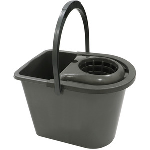 15 Litre Recycled Plastic Mop Bucket - Grey by JVL