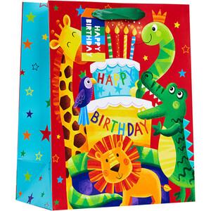 Kids Safari Birthday Bag - Red