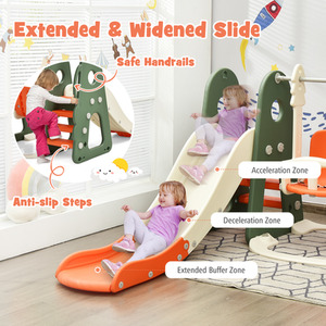 5 in 1 Climber Slide Playset by Costway