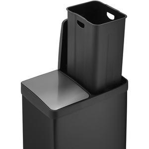 60L Dual Recycle Recycling Pedal Bin - Black by Cooks Professional