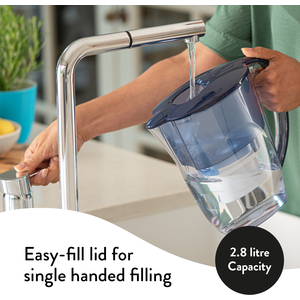 Oria Water 2.8L Filter Jug - Blue / 6 pack by Aqua Optima