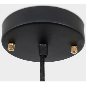 Sheridan Industrial Black Ceiling Light Pendant - Black by ValueLights