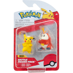 Pack of 2 Pokemon Battle Figures - Multicolour by Pokemon