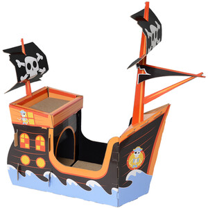 Pirate Ship Cat Scratcher - Multicolour