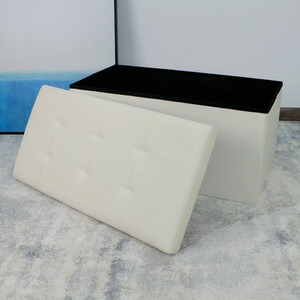 Seville Brushed Velvet Trunk - Cream